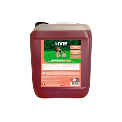Image de NUTRIVET Aliment Complémentaire Chiens &amp; Chats Huile de Saumon Riche en Omegas 3 et 6 Bidon 5L