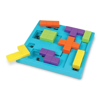 Image de BrightKins Bark Brain Game Treat Puzzle, Jouet interactif pour Chiens, Distributeur de friandises antidérapant, Chien Stimulation mentale et Alimentation Lente, 1 pièce
