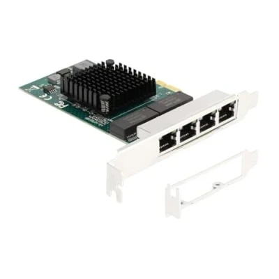 Image de DeLOCK Carte PCI Express x1 vers 4 x RJ45 Gigabit LAN