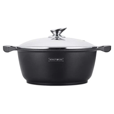Image de ROYALTY LINE RL FC20CM CASSEROLE PROFONDE EN REVÊTEMENT DE MARBRE 20CM 28CM