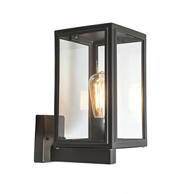 Image de Qazqa sutton Applique murale 1 lumière L 170 mm Gris foncé Classique/Antique, Rustique, Rétro éclairage extérieur