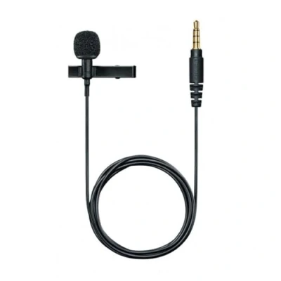 Image de Shure Mvl Iphone Lavalier Microphone Mic de Revers pour Enregistrement Vidéo et Vlog avec Connecteur 3,5 Mm, Pare Brise, Montage Pochette Transport