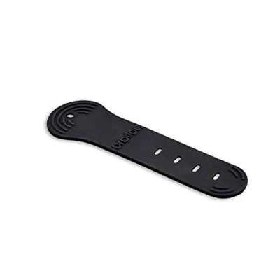 Image de Orbiloc Lot de 2 Sangles Rechange réglables en Caoutchouc Silicone pour Chien Noir Taille Unique