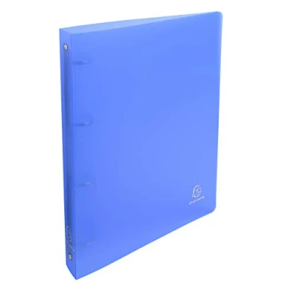 Image de Exacompta Réf. 51263E Carton de 10 classeurs semi rigides PP Chromaline 4 anneaux ronds 30 mm Dos 40 Dimensions extérieures : 32 x 26,8 cm Format à classer A4 Maxi Vert