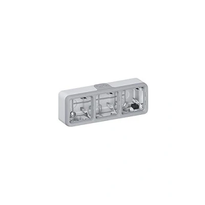 Image de Legrand 069661 Boîtier Étanche à Embouts 2 Postes Verticaux Plexo Composable IP55, Gris