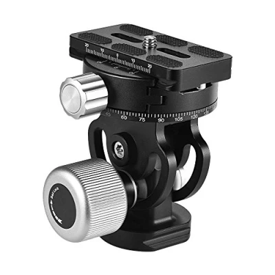 Image de Andoer VH 10 2 Way Pan / Tilt Tête de trépied Observation panoramique d&#039;oiseaux photographie avec Plaque dégagement rapide 3 Bully Level Carry Bag Remplacement pour Sirui L10 RRS MH 02
