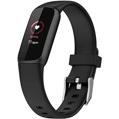 Image de Shieranlee Bracelet en Silicone de Remplacement pour Fitbit Luxe Activity Tracker Bracelets QuickFit qualité supérieure,Petite Taille