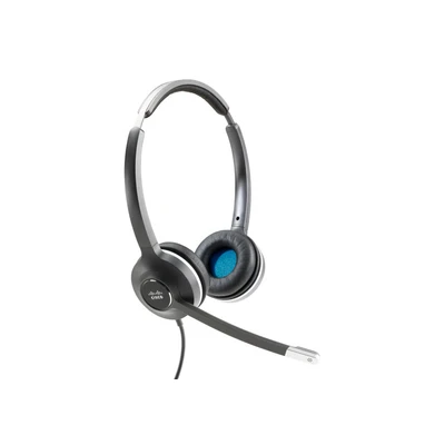 Image de Cisco Casque 532, Filaire Supra auriculaire à déconnexion Rapide avec Deux écouteurs, câble RJ 9, Finition Anthracite, Garantie limitée de 2 Ans (CP HS W 532 RJ=)