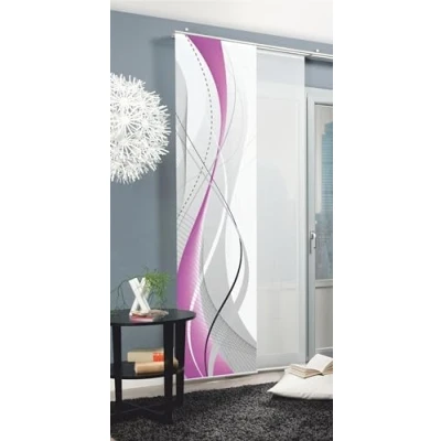 Image de Home Fashion 87152 763 Panneau Japonais Polyester H:245 x W: 60 cm BERRY