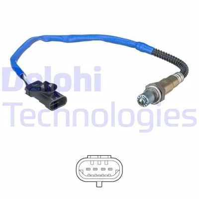 Image de DELPHI ES20656 12B1 Sonde lambda planaire, chauffé rond RENAULT: Kangoo I, MEGANE 2, I Express, DACIA: Logan MCV, Duster SUV, Sandero