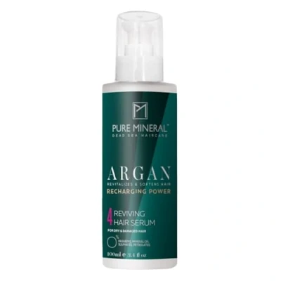 Image de Pure Mineral Sérum Capillaire à l&#039;Huile d&#039;Argan Lisse et Protège les Cheveux Secs Enrichi en Vitamine E Sans sulfates, parabènes, petrolates 100ml