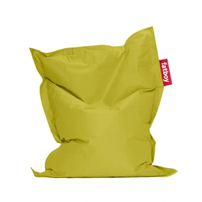 Image de Fatboy® The Original Junior Pouf pour Chambre ado / Enfants Bean Bag Coussin Fauteuil d&#039;intérieur Vert Citron 130 x 100 cm