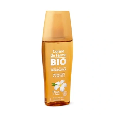 Image de Corine de Farme Huile Sèche Sublimatrice Certifiée BIO Soin 3 en 1 Corps, Visage, Cheveux Argan BIO, Tournesol Monoï Parfum des Îles 150 ml
