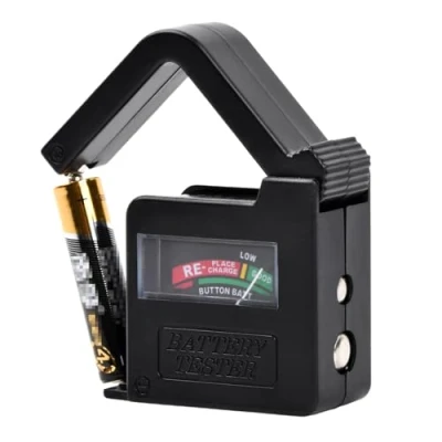 Image de Testeur de Piles numérique, Universel, Batterie, Fonctionne sans Pile, pour AA/AAA/C/D et 9V PP3 Batteries Boutons (modèle: BT860)