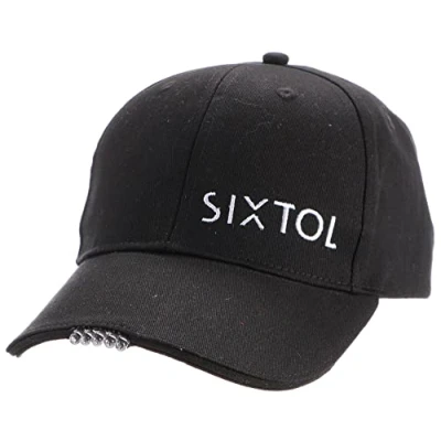 Image de SIXTOL Casquette de Baseball avec lumière LED 25 LM Chargement Via USB Taille Universelle Noir