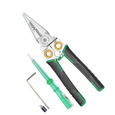 Image de LAOA Wire Stripper with Electricity Measurement Function, 7 en 1 Stripping Pliers for Cutting and Pulling Wires, Cable Scissors Scraping Pressing Wires (LA324107)