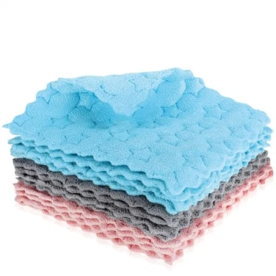Image de com four® 12x Chiffon éponge avec Motif étoile Chiffons ménagers extrêmement absorbants de Nettoyage durables lingettes Tout Usage réutilisables (12 pièces étoile)