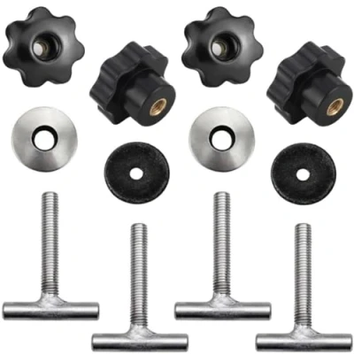 Image de Twowinds Vis Fixation Cargaison au Rail Compatible avec VW T5 T6 Multivan Transporter California 7h5883189e 7h5883084c Sécuriser Charge pour Meuble, Réfrigérateur, Potty (Lot de 4)