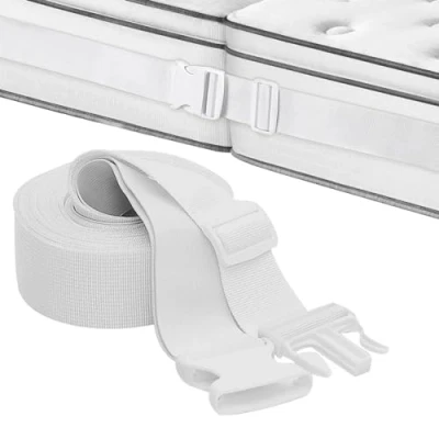 Image de WIYETY Blanc Support de Matelas: Relie Deux Matelas Pont Lit Grande Surface Couchage Réglable d&#039;amour Cale Arrêt Double pour Connecter Le