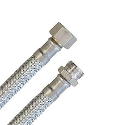 Image de Tuyau Blindé 3/8&quot;REMPL. x 3/8&quot;AG, flexible DN8 pour Sanitaire mit Approbation de l&#039;eau potable, 15cm 5m 20cm / 200mm