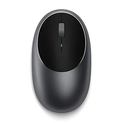 Image de Satechi Souris sans Fil Bluetooth M1 en Aluminium avec Port Type C Rechargeable pour Macbook Pro/Air M2/M1, iPad Mac Mini M2, iMac et Plus (Gris Sidéral)