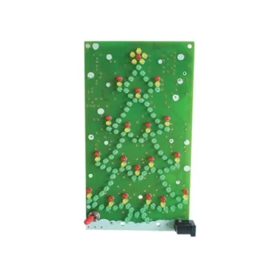 Image de Whadda Kit de soudage, DIY, Sapin Noël Luxueux, 134 LEDs, 18 Bougies Clignotantes, Interrupteur Marche/arrêt