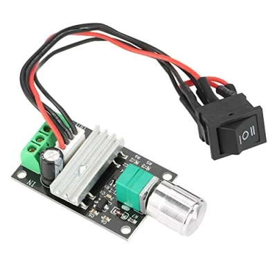 Image de DC 6V 12V 24V 3A Contrôleur de Vitesse du Moteur PWM, Réversible Contrôle la Régulateur avec Interrupteur