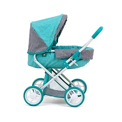 Image de Poussette Pour poupée Alice Prestige vert menthe/gris Milly Mally poupées jusqu&#039;à 40cm