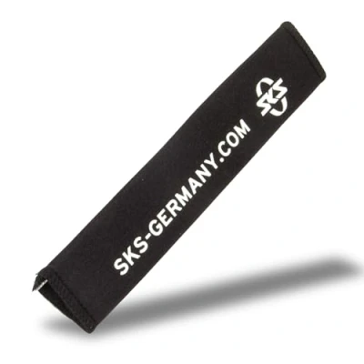Image de SKS GERMANY CHAINSTAY Protector Protection des Bases, Accessoires de vélo (en néoprène particulièrement Extensible, avec Fermeture Velcro Extra Longue, sûre Contre Les Rayures)
