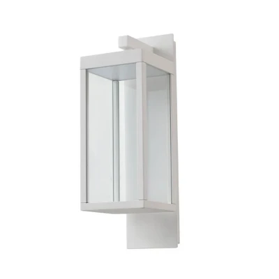 Image de Applique d&#039;extérieur LED Lucande Ferdinand, blanc, métal, 38 cm
