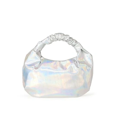 Image de The Drop Sac pour Femme, Addison Légèrement Volumineux, avec Anse sur le Dessus, Argent Irisé, Taille Unique