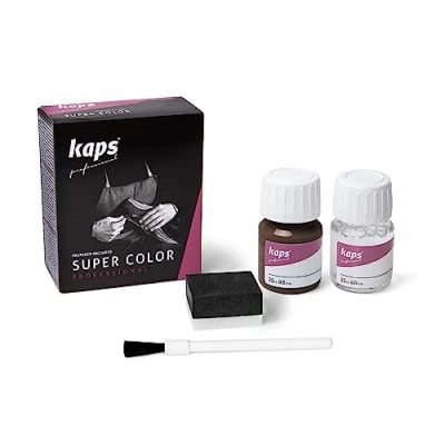 Image de KAPS Super Color Teinture pour Cuir Naturel Matières Synthétiques et Textiles 25 ml Plusieurs couleurs, 139 Middle Brown