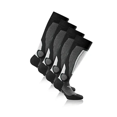 Image de Rohner Advanced Socks Unisex 2ER PACK Chaussettes hautes, Taille: 43 46, Grau