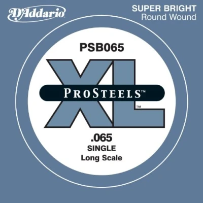 Image de D&#039;Addario ProSteels PSB065 Corde seule longue pour basse Calibre .065
