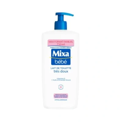 Image de Mixa Bébé Lait de Toilette Très Doux à l&#039;Huile d&#039;Amande et Vitamine E Pour la Quotidienne des Bébés Peaux Délicates Nettoie Nourrit Peau Hypoallergénique 750 ml