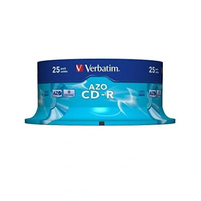 Image de CD R VERBATIM 80 min 52x (25) 700 Mo Super Azo Cake Box
