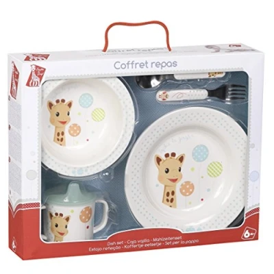 Image de Sophie la Girafe Fresh Touch Coffret Repas Mélamine Version Ballons, Multicolore