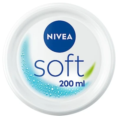 Image de NIVEA SOFT Crème de Soin multi usage hydratante 48H (1 x 200 ml), hydratant Visage, Corps &amp; Mains à la vitamine E Huile Jojoba, Formule Vegan lègère, 95% ingrédients d&#039;origine naturelle