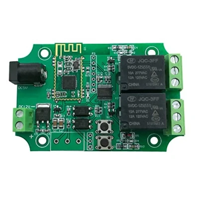 Image de DSD TECH Module relais Bluetooth 2 canaux pour télécommande Interrupteur compatible avec iPhone et Android 4.3
