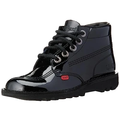 Image de Kickers Kick Hi C, Bottes Classiques femme, Noir (Black Patent), 41 EU