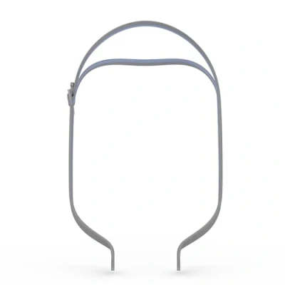 Image de Resmed AirFit N30 Bandeau QuickFit pour masques Nez CPAP, matériau élastique à réglage automatique un ajustement parfait, gris avec des reflets bleus (taille unique)