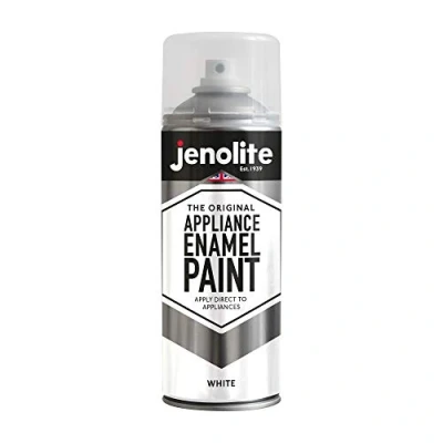 Image de JENOLITE Peinture émaillée pour appareils BLANC Actualiser et restaurer les Idéal réfrigérateurs, congélateurs machines à laver 400ml