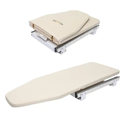 Image de Nisorpa Table à Repasser Pliable rotative 180 escamotable Gain de Place avec Housse résistante la Chaleur 80 x 31 cm