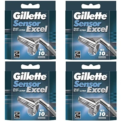Image de [Set product] Gillette Sensor Excel Spare blade 10 pieces x 4