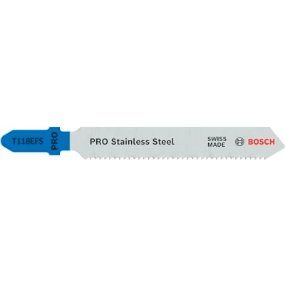 Image de BOSCH Lames de scie sauteuse Basic for inox T118EFS 83 mm Lot 5