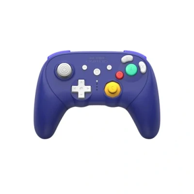 Image de RETRO FIGHTERS Manette sans fil BattlerGC Pro compatible avec Nintendo PC Dual Wireless équipée d&#039;un stick à effet Hall violet GameCube®,