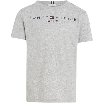 Image de Tommy Hilfiger Essential TEE Tshirt imprimé pour enfants, Taille: 74, Light grey heather