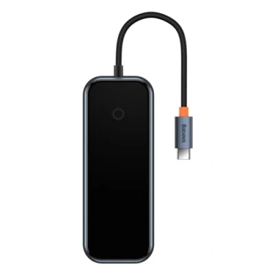 Image de Adaptateur Hub USB C 4 en 1 BASEUS WKJZ010513 Ports 3.0 Gris Foncé Prise Charge Rapide