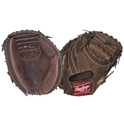 Image de Rawlings Player Preferred Baseball Catcher&#039;s Mitt, Regular, 1 Piece Solid Web, 33 Inch