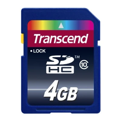 Image de Transcend TS4GSDHC10 mémoire flash 4 Go SDHC NAND Classe 10 Neuf